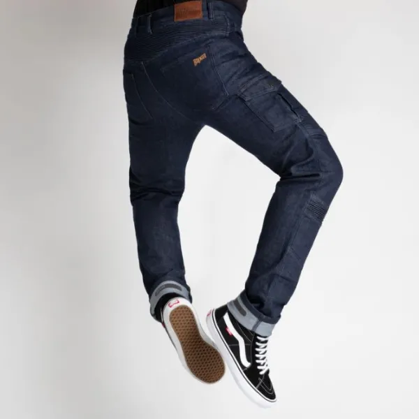Outlet Broger Kevlarbukser – Ohio Jeans Raw Navy str. 28