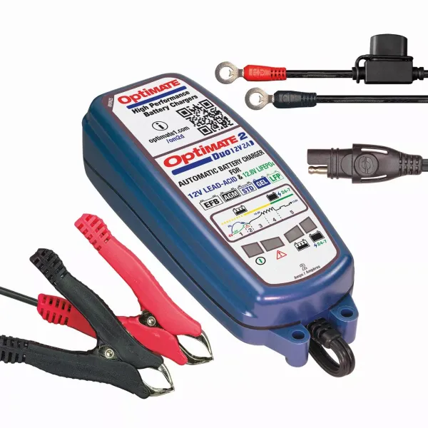 Clearance Optimate MC-Batterilader – 2 Duo