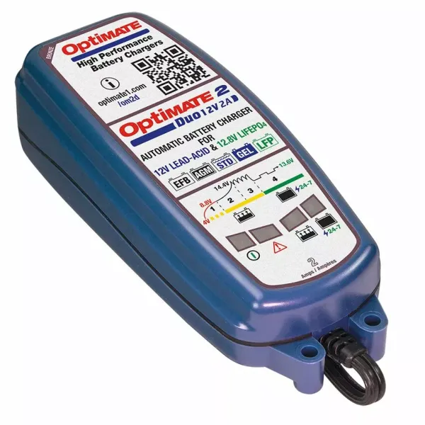 Clearance Optimate MC-Batterilader – 2 Duo