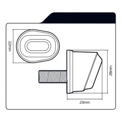 Online Oxford MC Blinklys sæt – DarkEye Flush Fit Micro Indicators EL352