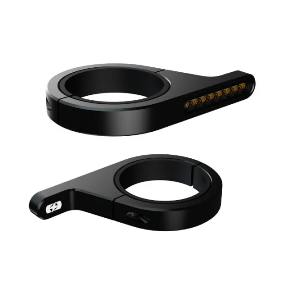 Best Oxford MC Blinklys sæt – DarkTurner Sequential Fork Mounted Indicators EL367