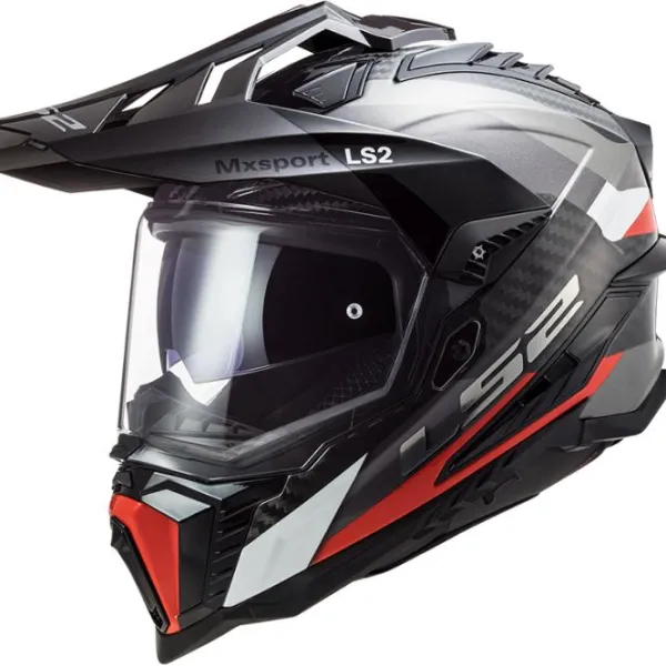 Clearance LS2 MC-Enduro-/ADV-hjelm – MX701 Explorer C Frontier Titan Red