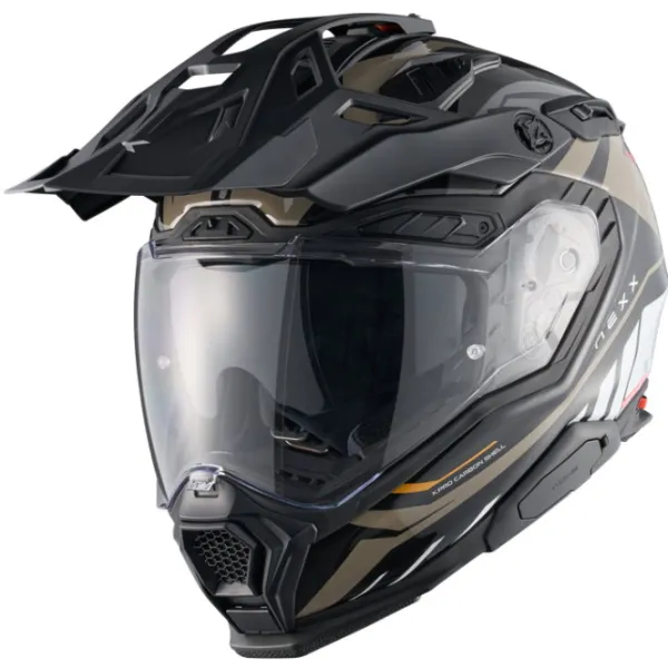 Hot Nexx MC-Enduro-/ADV-hjelm – X.WED3 Gobi Sand/White Str. L