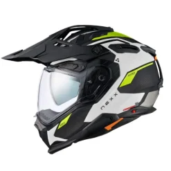Hot Nexx MC-Enduro-/ADV-hjelm – X.WED3 Keyo Hvid/Neon