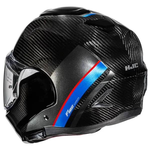 Outlet HJC MC Flip Up hjelm – F100 Carbon Stan MC21