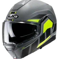 Best HJC MC Flip Up hjelm – I100 Beis MC3HSF Grå/Fluo