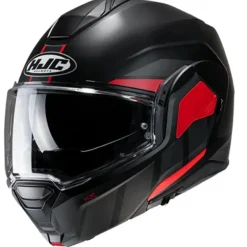 Discount HJC MC Flip Up hjelm – I100 Beis MC1SF Sort/Rød