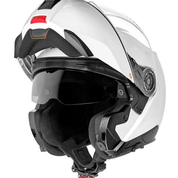 Schuberth MC Flip Up hjelm – C5 ANC Gloss hvid