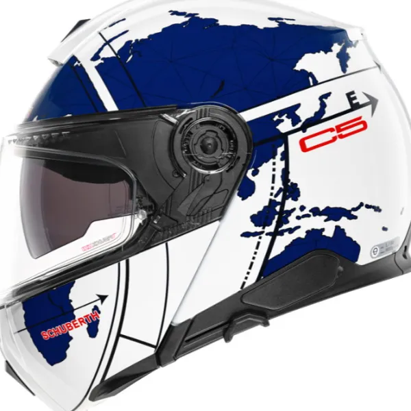 Schuberth MC Flip Up hjelm – C5 Globe Blue