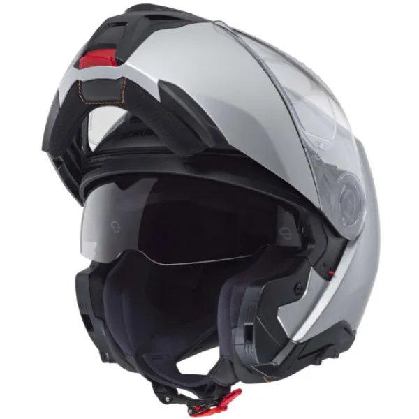 Hot Schuberth MC Flip Up hjelm – Concept Glossy Silver