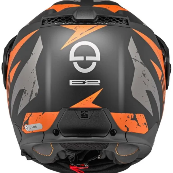 Best Schuberth MC Flip Up hjelm – E2 Explorer Matt Orange