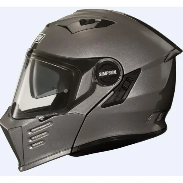 Sale Simpson MC Flip Up hjelm – Darksome Gun Metal 22.06