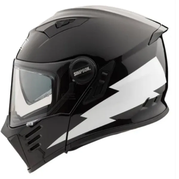 Sale Simpson MC Flip Up hjelm – Darksome Hellfire 22.06
