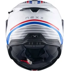 Discount MC Flip Up hjelm – X.Lifetour Globe Hvid/Blå