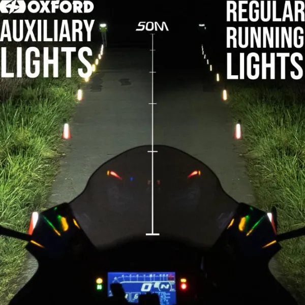 Oxford MC Forlygte – Auxiliary Lights 2300 Lumens EL380