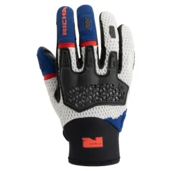 Clearance Richa MC Handsker – Sandblast Blå/Rød