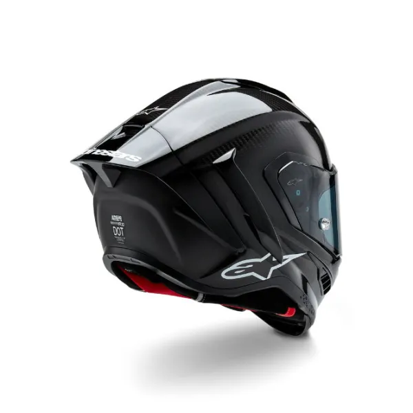 New Alpine MC-hjelm fullface – stars Supertech R10 Sort Carbon