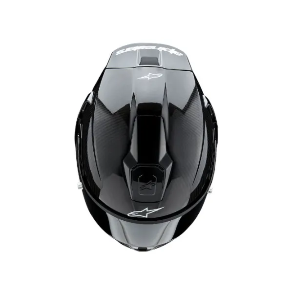 New Alpine MC-hjelm fullface – stars Supertech R10 Sort Carbon