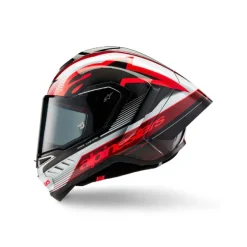 Hot Alpine MC-hjelm fullface – stars Supertech R10 Team Carbon Sort/Rød/Hvid