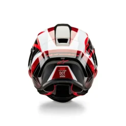 Hot Alpine MC-hjelm fullface – stars Supertech R10 Team Carbon Sort/Rød/Hvid