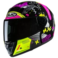 Clearance HJC MC-hjelm fullface – Y10 Mika MC3H