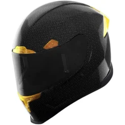 Discount Icon MC-hjelm fullface – Airframe Pro Carbon 4Tress Gul 22.06