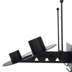 Clearance MC-Hjelmholder – Gray Steel X7 Hjelm- og Udstyrsholder Mat Sort