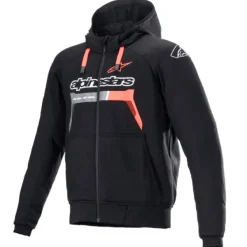 Discount Alpine MC-Jakke – stars Hoodie Chrome Ignition Sort/Rød