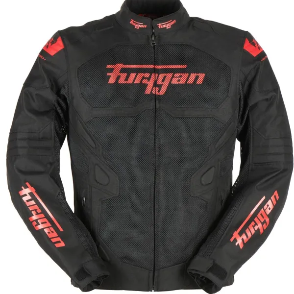 New Furygan MC-Jakke – Atom Vented Evo Sort/Rød