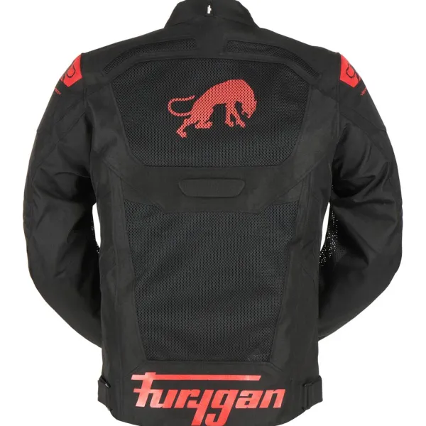New Furygan MC-Jakke – Atom Vented Evo Sort/Rød