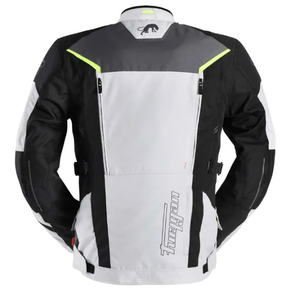 Furygan MC-Jakke – Brooks Black/Pearl/Yellow Fluo
