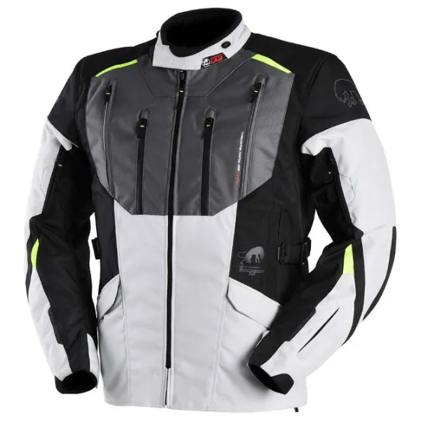 Furygan MC-Jakke – Brooks Black/Pearl/Yellow Fluo