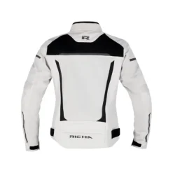 Clearance Richa MC-Jakke – Airstorm WP Women Lysegrå/Sort