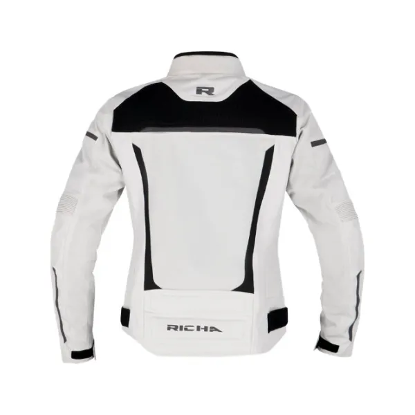 Clearance Richa MC-Jakke – Airstorm WP Women Lysegrå/Sort