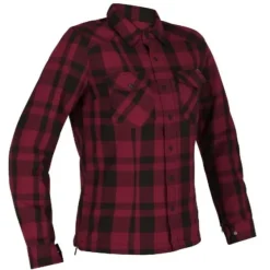 Discount Richa MC-Jakke – Forest Dame Shirt Sort/Burgundy Str. L
