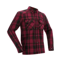 Discount Richa MC-Jakke – Forest Shirt Sort/Burgundy