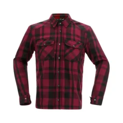 Discount Richa MC-Jakke – Forest Shirt Sort/Burgundy