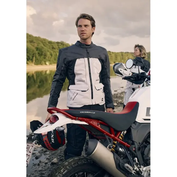 Outlet Richa MC-Jakke – Infinity 3 Adventure Grå/Hvid