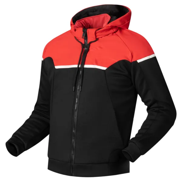 New Richa MC-Jakke – Stradale Hoodie Sort/Rød