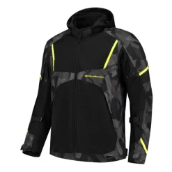 MC-Jakke – Rusty Stiches Carlo Sort/Camo/Fluo