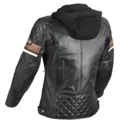 Clearance Difi MC-læderjakke – Jolene 2 Sort/Brun
