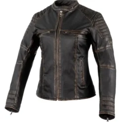 Clearance Rebelhorn MC-Læderjakke – Hunter Pro Damejakke Brun