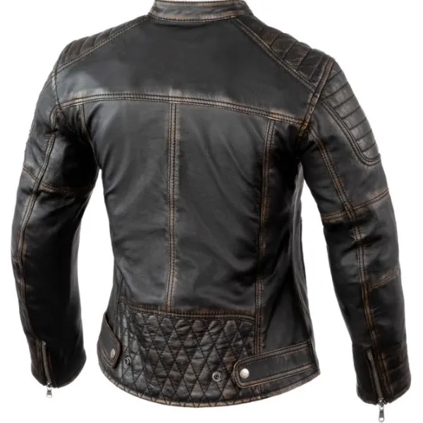 Clearance Rebelhorn MC-Læderjakke – Hunter Pro Damejakke Brun