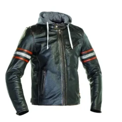 New Richa MC-Læderjakke – Toulon 2 Sort/Orange Str. 64