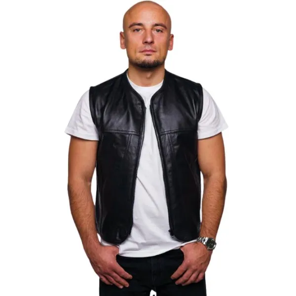 Best CungX MC Lædervest – Premium Club Vest Sort