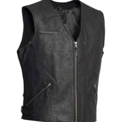 Discount Halvarssons MC Lædervest – Leather Vest Cut Black