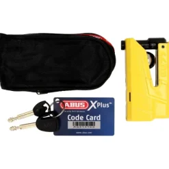 Discount MC-Lås – Abus skivebremselås Granit Detecto 8077 2.0 Gul