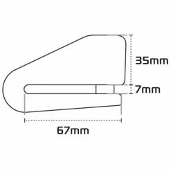 Outlet Oxford MC-Lås – skivebremselås Alpha XA14 LK217