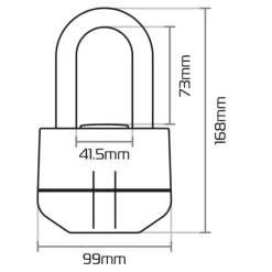 Outlet Oxford MC-Lås – skivebremselås Boss Alarm Gul OF3