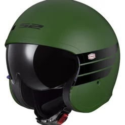 Sale LS2 MC-Pilothjelm – Spitfire II Retro Green